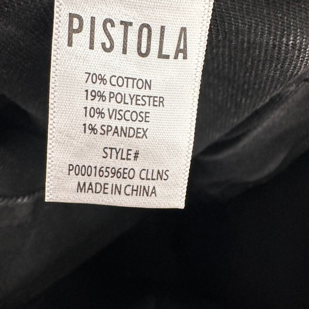 PISTOLA NWT Penny Utility High Rise Wide Leg Black Denim in Collins // 24 - Picture 13 of 16